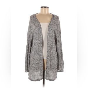 🏔️ H&M DIVIDED Gray Flecked Long Sleeve Open Sweater Cardigan. Size S.